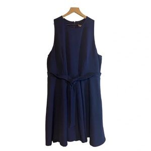Elegant Navy Sleeveless Dress